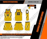Basketball Uniforms Yellow